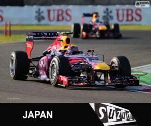 Puzzle Mark Webber - Red Bull - 2013 ιαπωνικό Grand Prix, 2η ταξινομούνται
